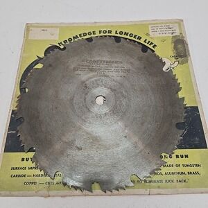Vintage Craftsman Kromedge Chrome Nickel Combination Circular Saw Blade 9-4937